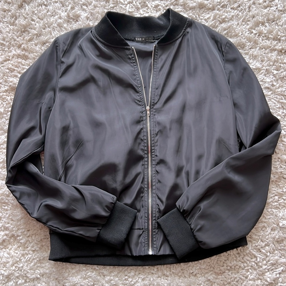 Women’s Black Bomber Jacket